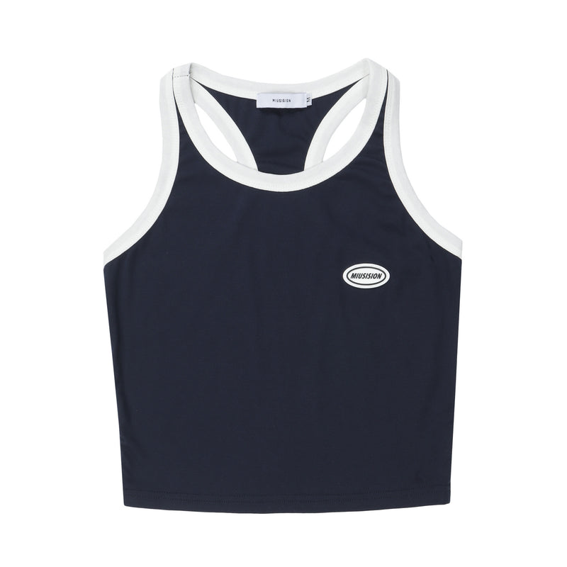 women's cropped cotton vest t-shirt, view 7 - MRSLM