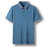 men's polo collar thin T-shirt, view 5 - MRSLM