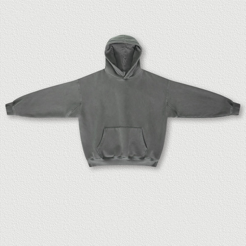 washed padded hooded sweatshirt, view 5 - MRSLM