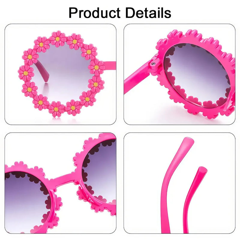 kids round daisy flower sunglasses, view 11 - MRSLM