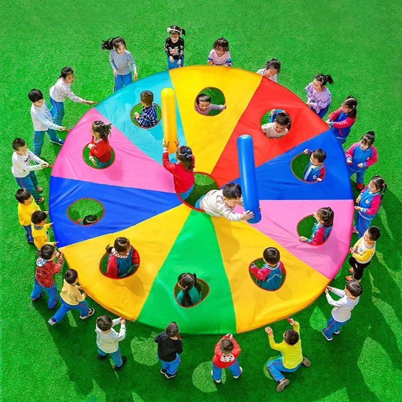Rainbow umbrella parachute game - MRSLM