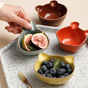 cute cartoon ceramic snack and sauce dish set, view 6 - MRSLM