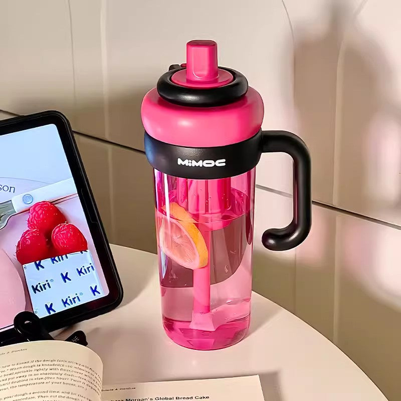 multi-use sports water bottle with straw and tea infuser, view 3 - MRSLM