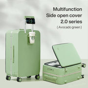 24 inch aluminum frame luggage with usb port, view 3 - MRSLM
