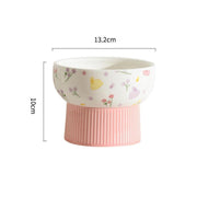 ceramic cat and dog water bowl, view 2 - MRSLM