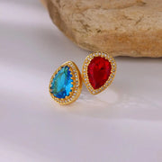 water drop zircon ring, view 5 - MRSLM