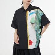 loose printed short-sleeved shirt, view 5 - MRSLM