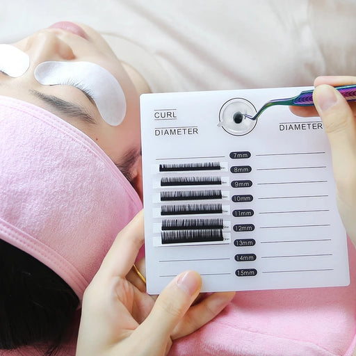acrylic false eyelashes palette with tick mark stand - MRSLM