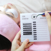 acrylic false eyelashes palette with tick mark stand, view 3 - MRSLM