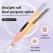 2-in-1 hair straightener and curler, view 3 - MRSLM