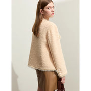 camel wool blend coat, view 5 - MRSLM