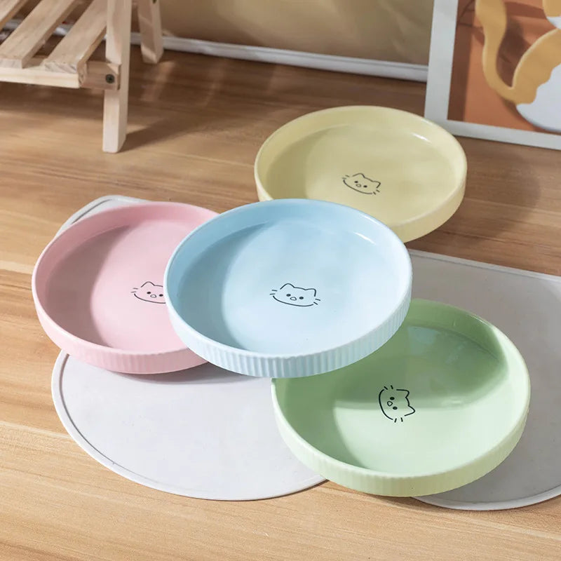 ceramic pet food and water bowl, view 7 - MRSLM
