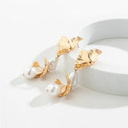 petal flower drop earrings, view 9 - MRSLM