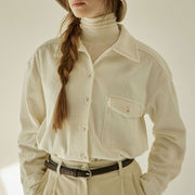 chic corduroy women's jacket, view 2 - MRSLM