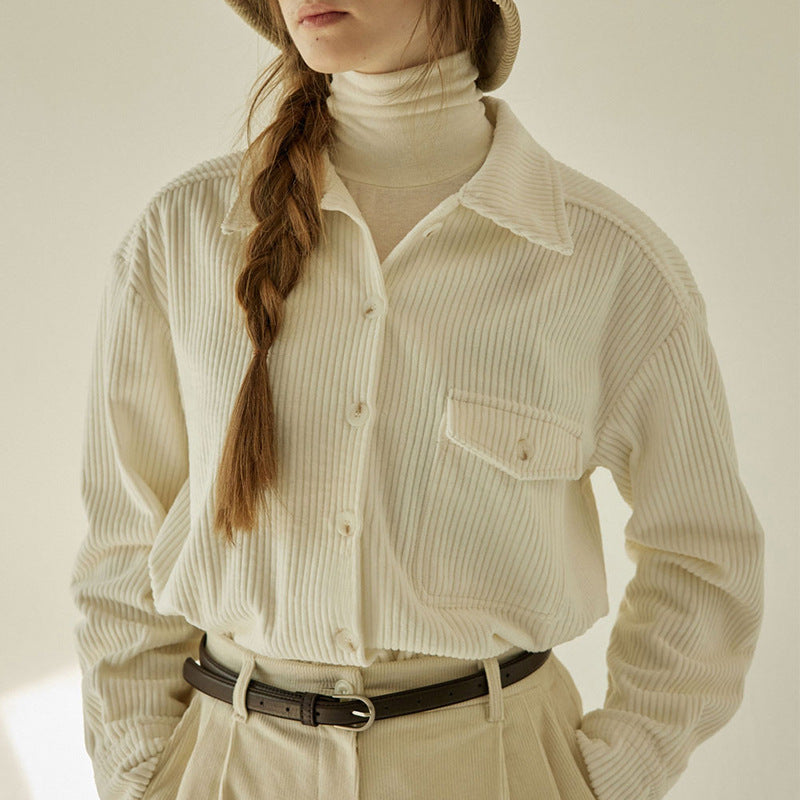chic corduroy women's jacket, view 2 - MRSLM
