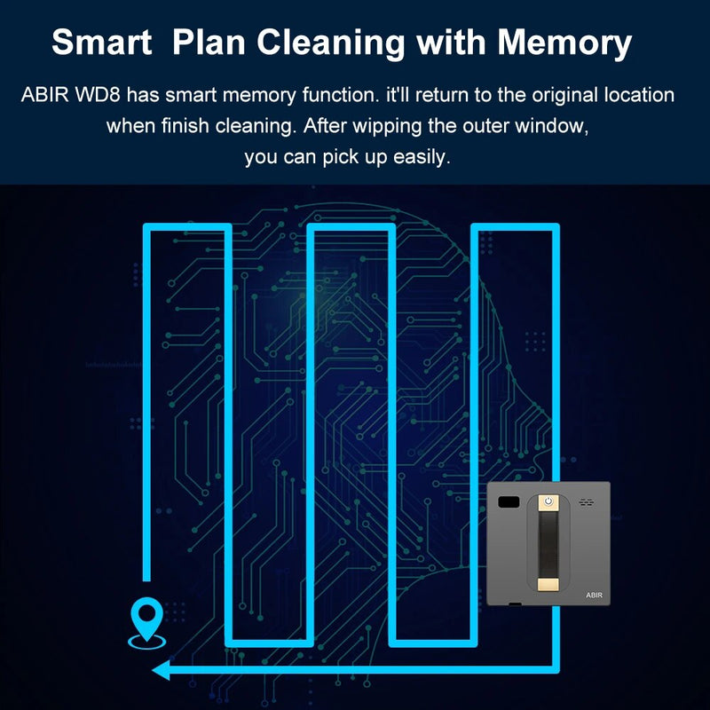 Smart robot window vacuum cleaner, view 10 - MRSLM