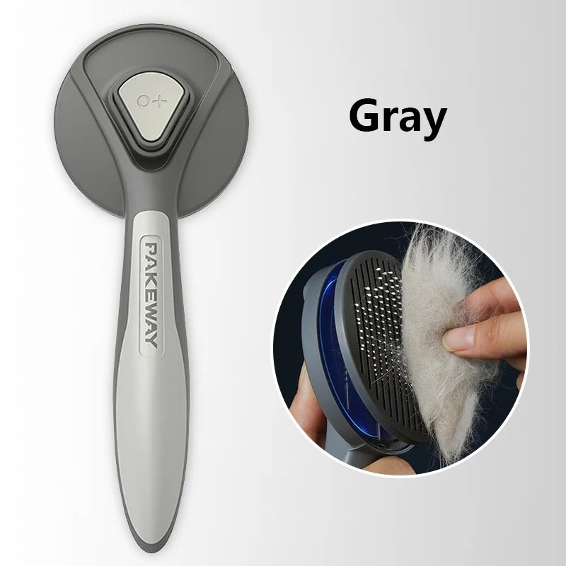 self-cleaning pet grooming brush for cats and dogs, view 9 - MRSLM