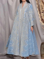 bronze print loose dress, view 2 - MRSLM