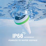 solar floating pool thermometer, view 4 - MRSLM