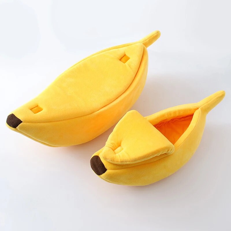 banana cat bed house, view 2 - MRSLM