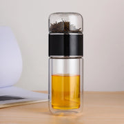 borosilicate glass tea infuser water bottle, view 3 - MRSLM