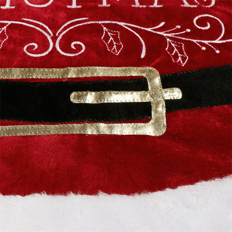 red christmas tree skirt, view 3 - MRSLM