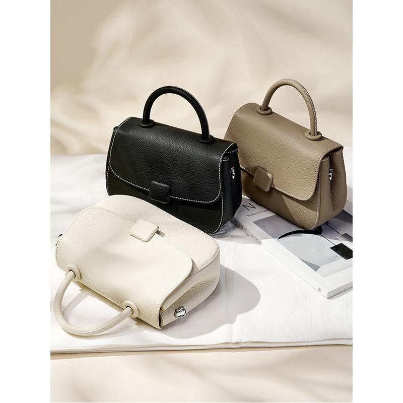 leather crossbody saddle bag, view 9 - MRSLM