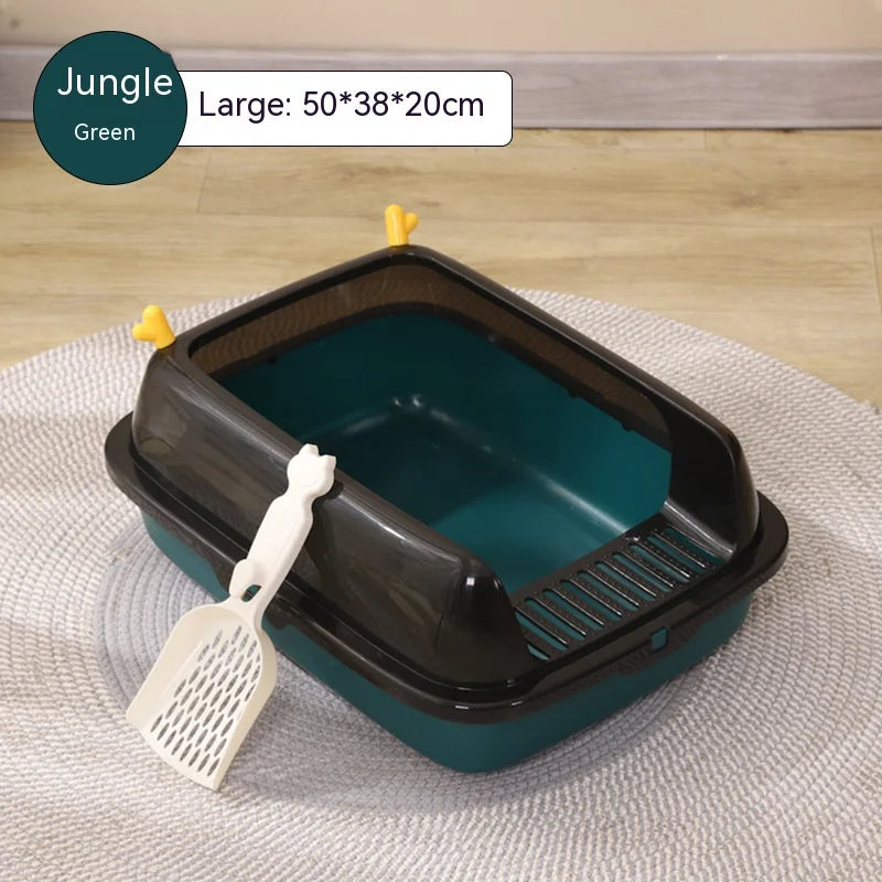 oversized cat litter box with antlers, view 4 - MRSLM