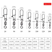 pike fishing stainless steel swivel connectors, view 14 - MRSLM