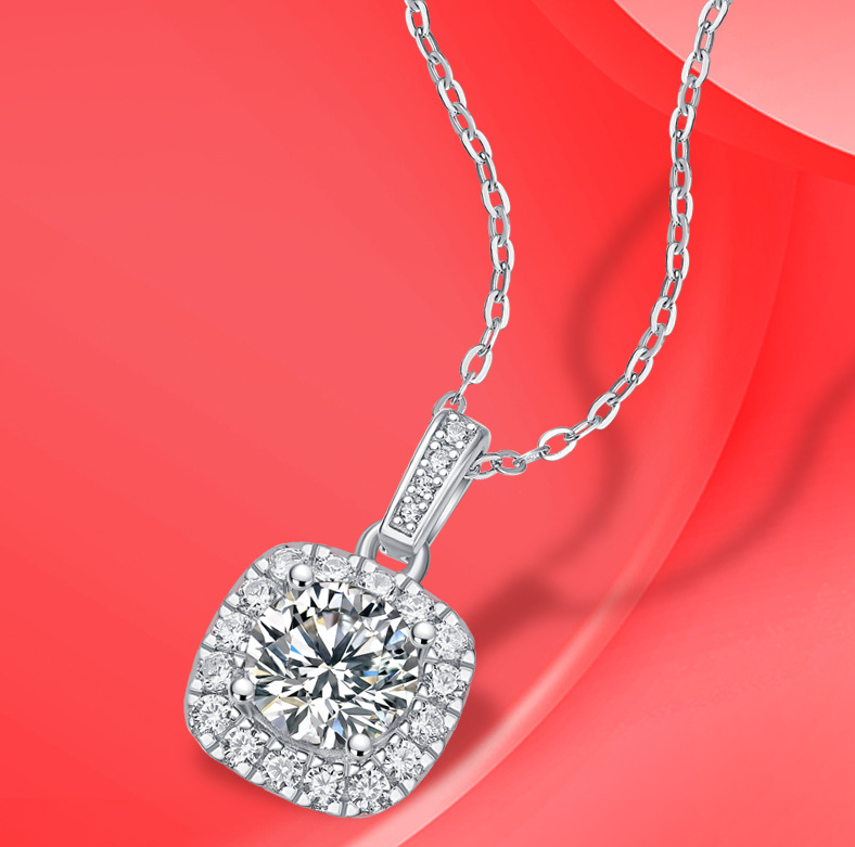 women's mosang stone candy necklace, view 5 - MRSLM