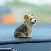 cute corgi dashboard ornament, view 2 - MRSLM
