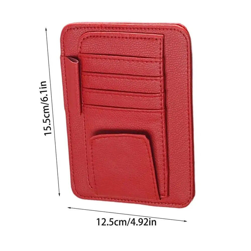 car visor organizer with sunglass clip, view 2 - MRSLM
