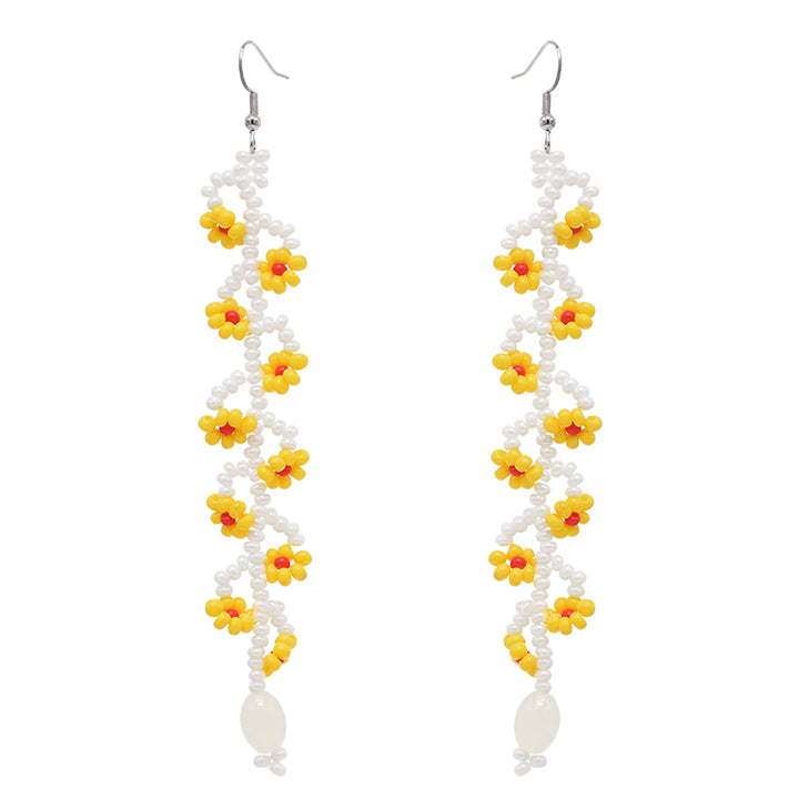 Resin Long Tassel Drop Earrings