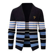 Men's slim knit cardigan jacket, view 2 - MRSLM