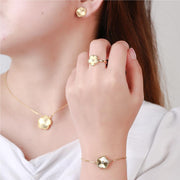 floral stainless steel jewelry set - MRSLM