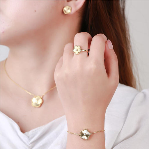 floral stainless steel jewelry set - MRSLM