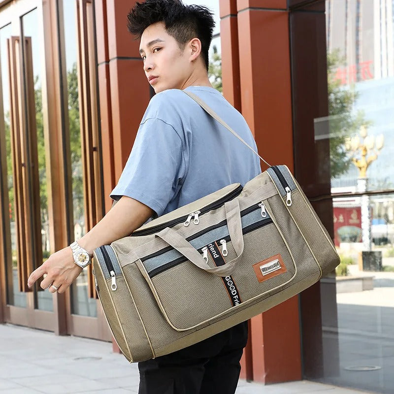large capacity travel duffel bag, view 5 - MRSLM