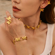 butterfly chain bracelet, view 7 - MRSLM
