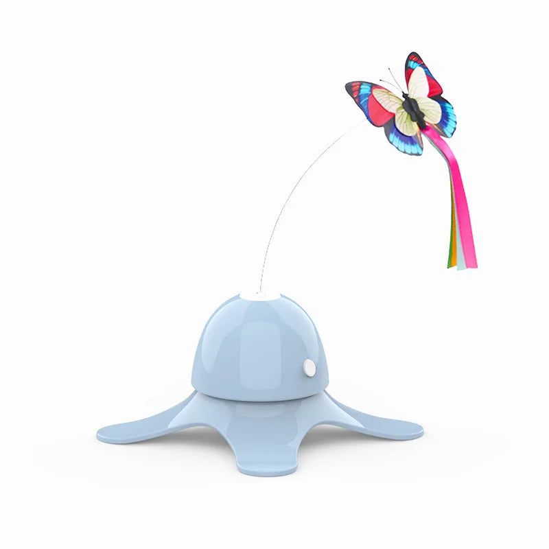 butterfly cat teasing toy, view 3 - MRSLM