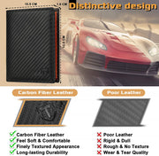 carbon fiber men's slim wallet with RFID, view 7 - MRSLM
