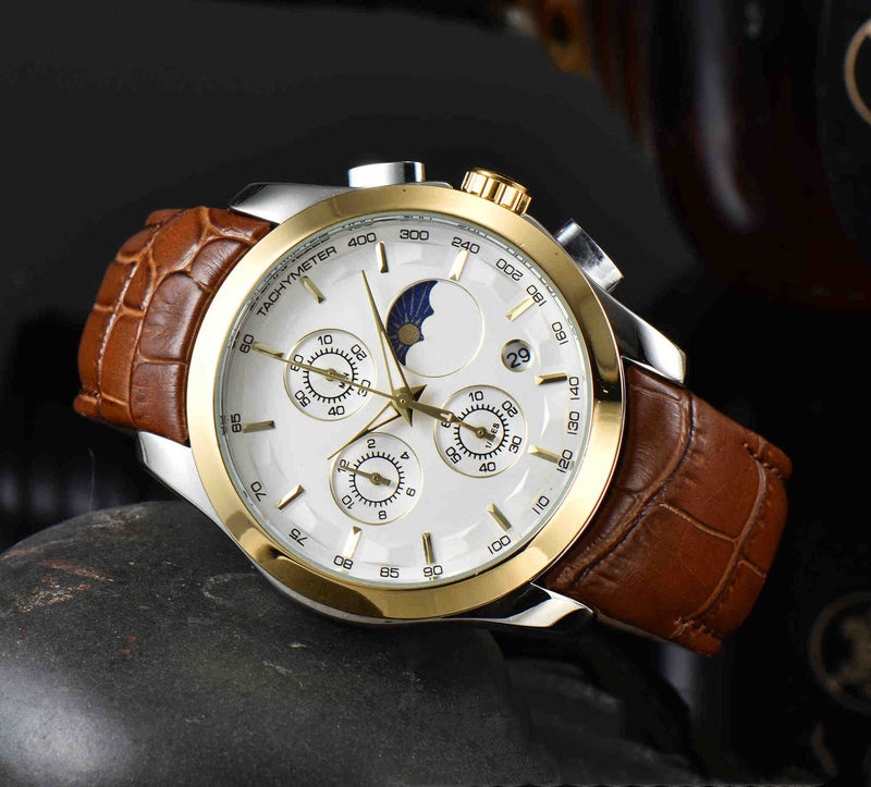 men's six-hand calendar quartz watch, view 14 - MRSLM