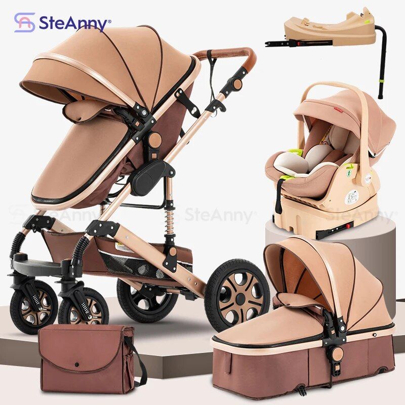 5-in-1 foldable baby stroller, view 3 - MRSLM