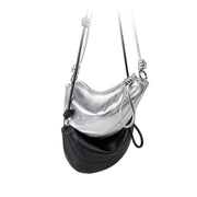 soft leather minimalist crossbody bag, view 10 - MRSLM