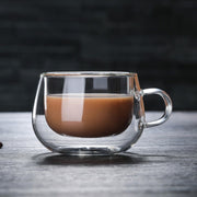 double wall borosilicate glass mug, view 4 - MRSLM