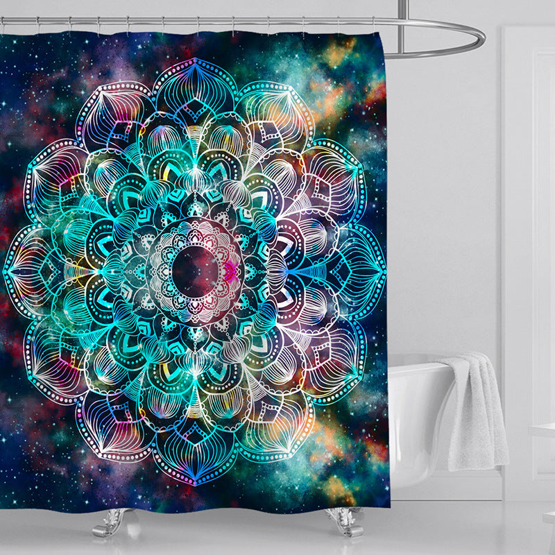 mandala starry sky shower curtain - MRSLM