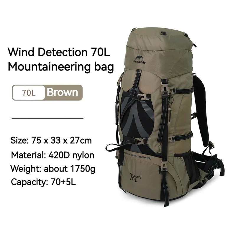 75L trekking backpack, view 7 - MRSLM