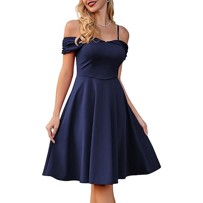 retro spaghetti strap dress, view 10 - MRSLM