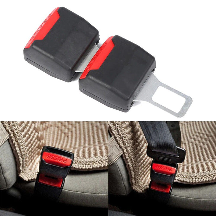 2-Pack Seat Belt Extender - Car Safety Belt Buckle Extension Clip