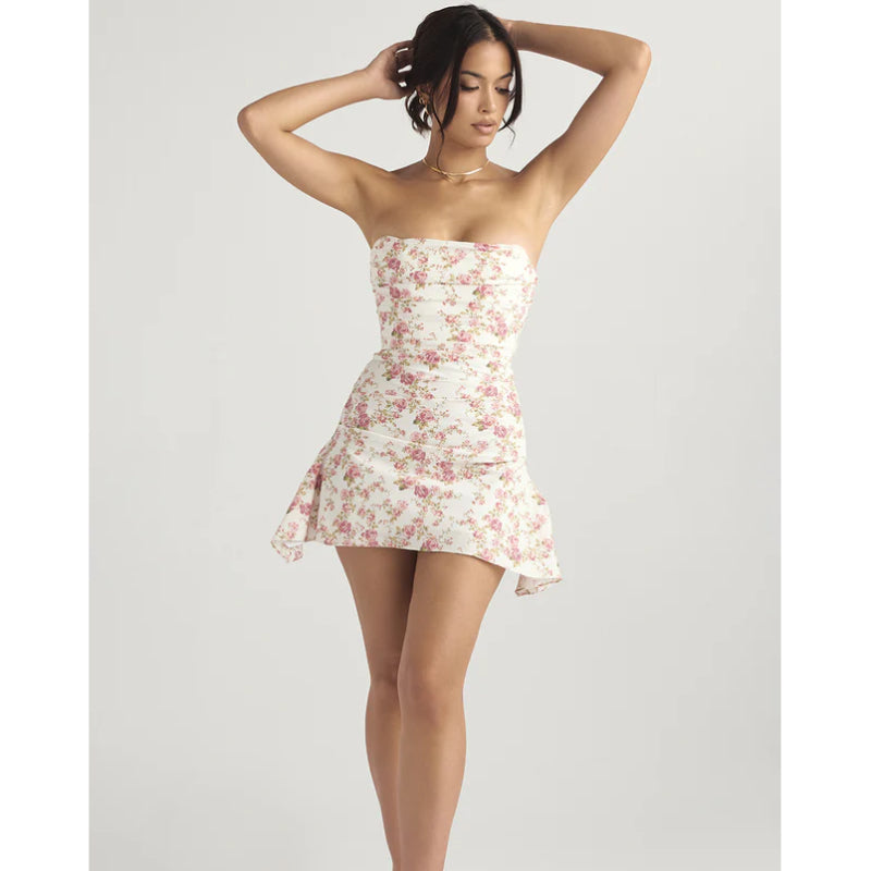 women's backless strapless dress, view 5 - MRSLM