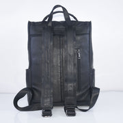 genuine leather travel backpack, view 4 - MRSLM